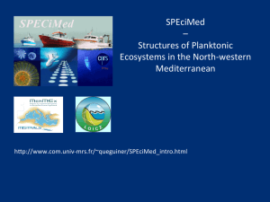 SPEciMed – Structures of Planktonic Ecosystems in the North