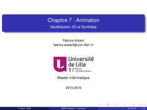 Chapitre 7 : Animation