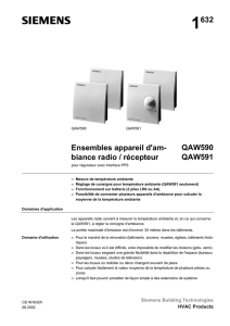 1632 Ensembles appareil d`am- biance radio / récepteur QAW590