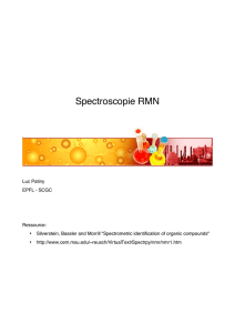 Spectroscopie RMN - EPFL moodle service