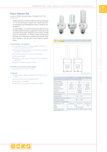 Lampes à faible consommation d`énergie