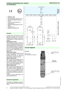 1 KFD2-CD-Ex1.32 Isolateurs galvaniques pour signaux courant