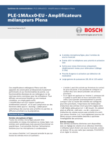 PLE-1MAxx0-EU - Bosch Security Systems