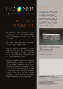 Interfaces puissance - LED-NER
