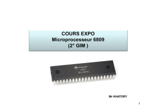 Le Microprocesseur 6809