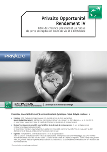 Brochure Opportunité Rendement IV new version [Read