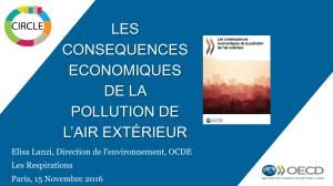 OECD Work on air pollution: consequences for economic growth