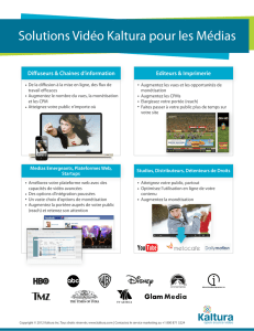 Video Solution for Media Use Cases - French