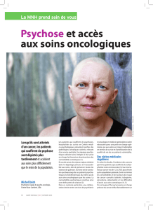 Psychose et accès aux soins oncologiques