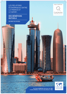Etude sur les relations économiques Qatar-France, IRIS