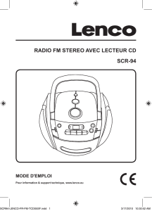 scr-94 radio fm stereo avec lecteur cd