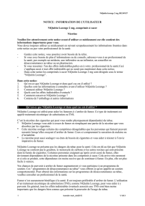 NOTICE : INFORMATION DE L`UTILISATEUR NiQuitin Lozenge 2