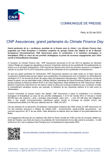 CNP Assurances - Communiqué de presse
