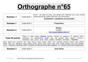 Orthographe n°65 - bla-bla cycle 3