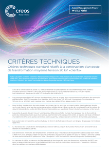Critères teChniques - Creos Luxembourg SA