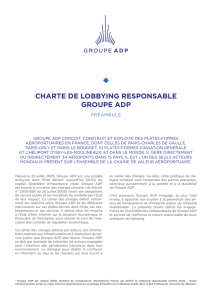 charte de lobbying responsable groupe adp