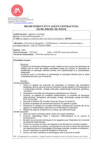 profil de poste - Université de Montpellier