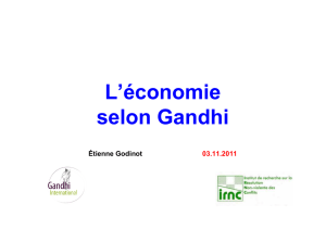 La pensée économique de Gandhi