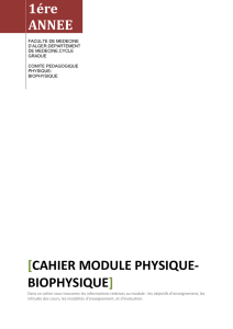 Physique et Biophysique - ceil@univ