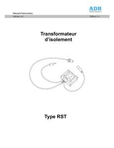 Transformateur d`isolement : Type RST Résumé