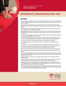 réanimation cardiorespiratoire (RCR)