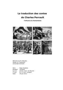 La traduction des contes de Charles Perrault