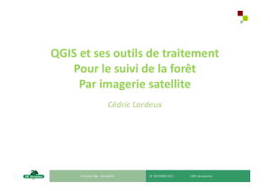 QGIS et ses outils de traitement Pour le suivi de la forêt Par imagerie