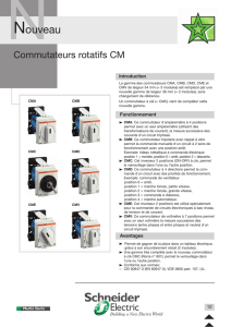 Commutateurs rotatifs CM