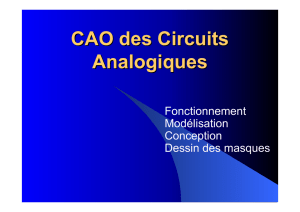 CAO des Circuits Analogiques