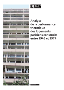 Analyse de la performance thermique des logements parisiens