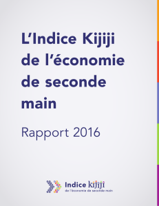 L`Indice Kijiji de l`économie de seconde main