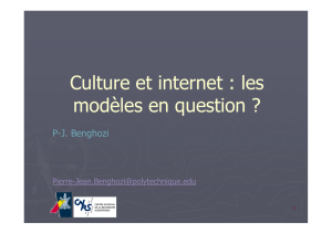 Culture et internet : les modèles en question