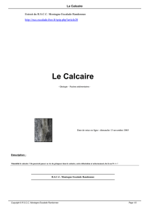 Le Calcaire - RSCC Escalade