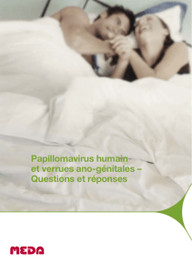 Papillomavirus humain et verrues ano-génitales
