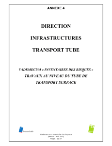 DIRECTION INFRASTRUCTURES TRANSPORT TUBE - e