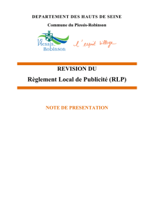 note de présentation RLP LPR - Le Plessis