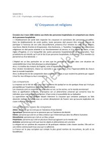 4/ Croyances et religions - Fiches