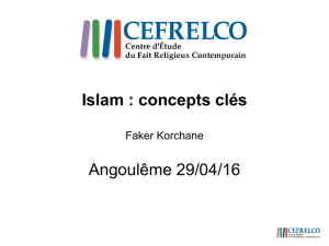 Les concepts cles de l`Islam