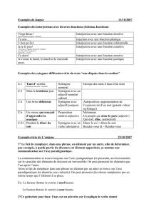 Examples de langue 11/10/2007 Examples des interjections avec