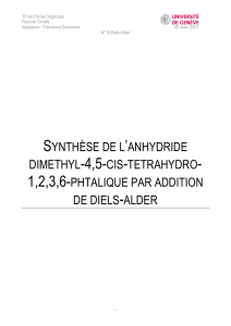SYNTHÈSE DE L`ANHYDRIDE DIMETHYL-4,5-CIS