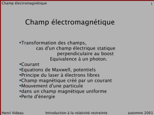 Champ électromagnétique