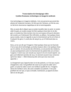 Transcription du témoignage vidéo Cynthia