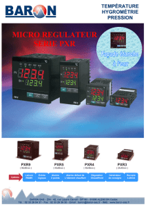 micro regulateur serie pxr - Baron SAS