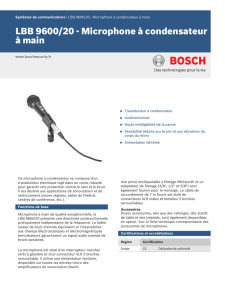LBB 9600/20 - Microphone à condensateur à main