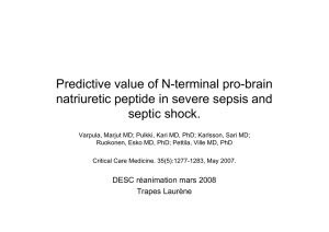 Analyse d`article : Varpula M. et al Predictive value of N