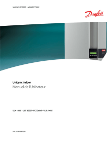 Danfoss ULX Indoor User Manual FR