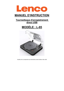 manuel d`instruction modèle : l-85