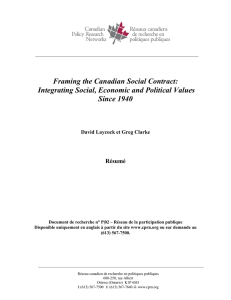“Framing the Canadian Social Contract: