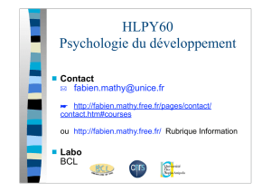 HLPY60 Psychologie du développement