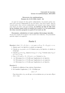 Examen - Département de mathématiques de Nancy